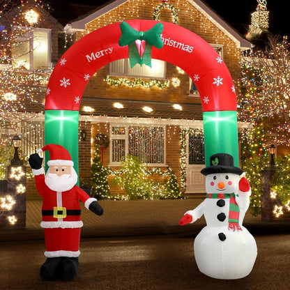 Christmas Inflatable Garden Decoration with LED Lights