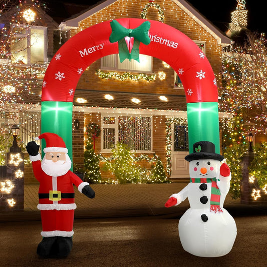 Christmas Inflatable Garden Decoration with LED Lights