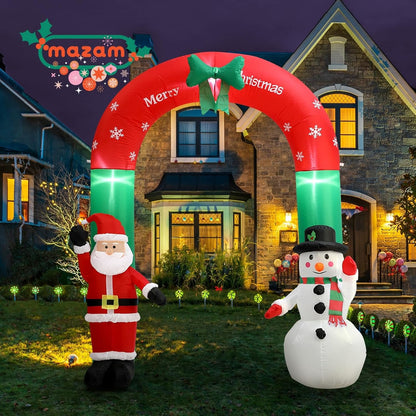 Christmas Inflatable Garden Decoration with LED Lights