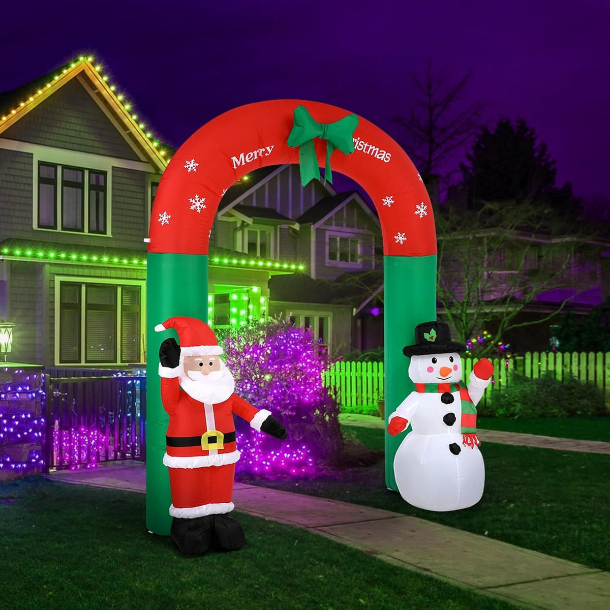 Christmas Inflatable Garden Decoration with LED Lights